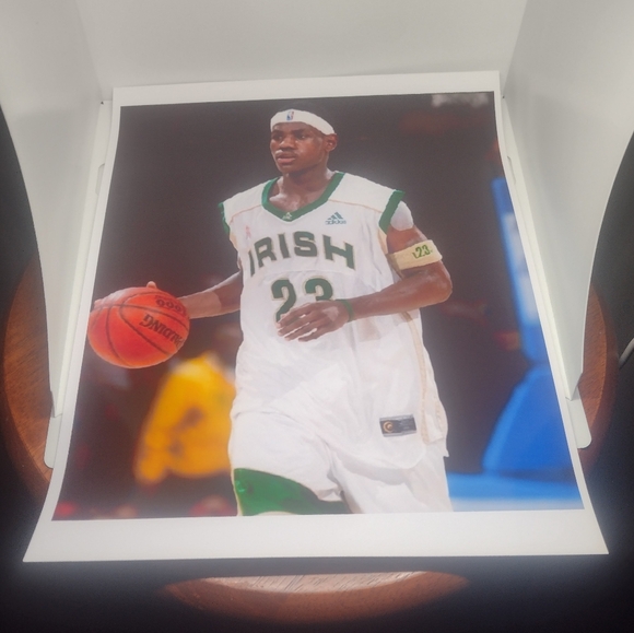 LEBRON JAMES HIGH SCHOOL☘️11 POSTER ULTRA GLOSSY REPRINT 8.5x11 BUNDLE SET!☘️👀 - Picture 3 of 11
